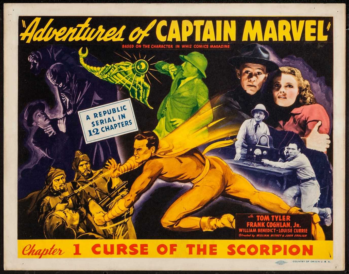 1940s Captain Marvel And Spy Smasher Movie Posters