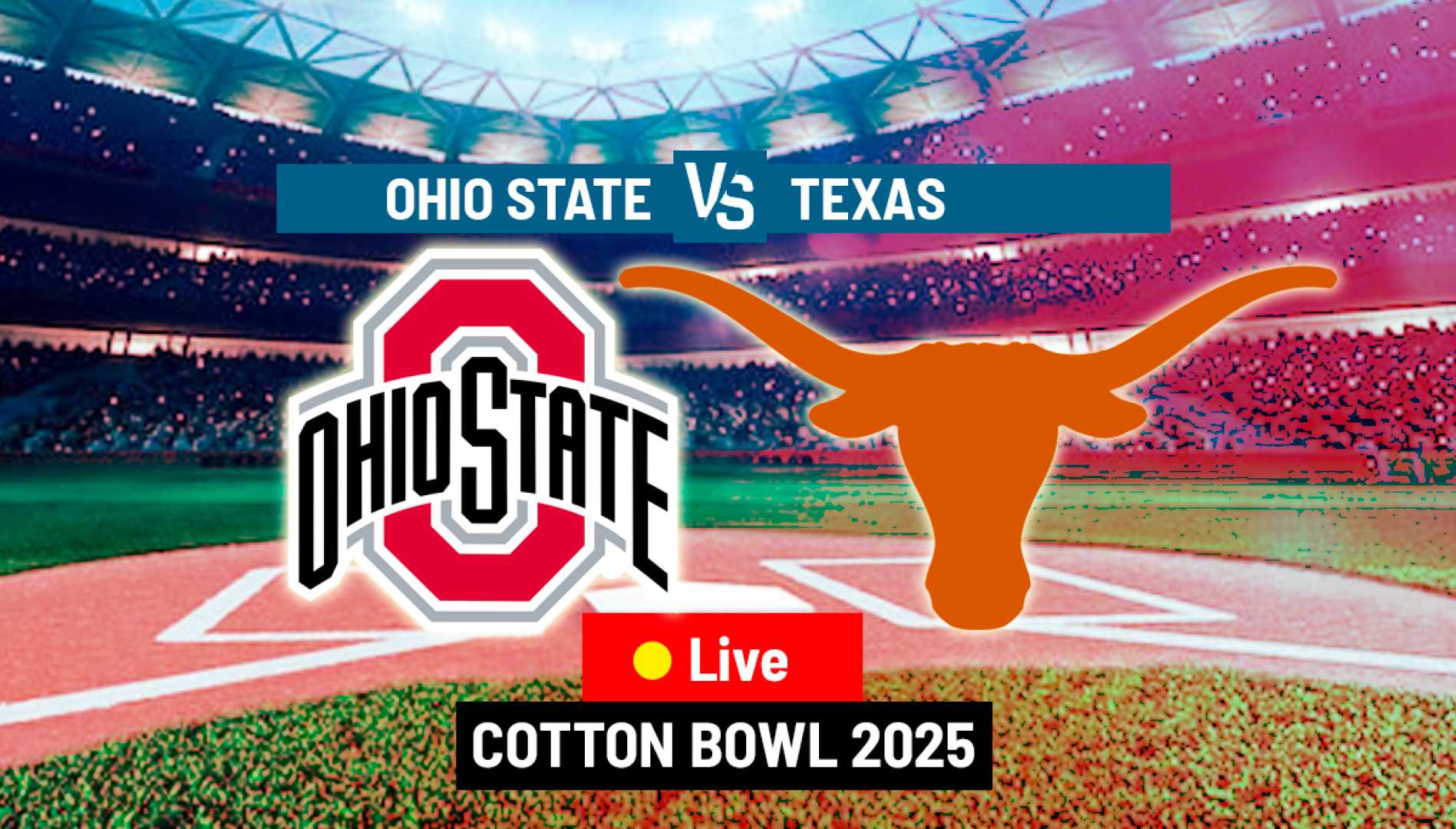 2025 Cotton Bowl Ohio State Vs Texas Game Action