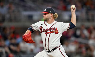 A.j. Minter Pitching For Atlanta Braves