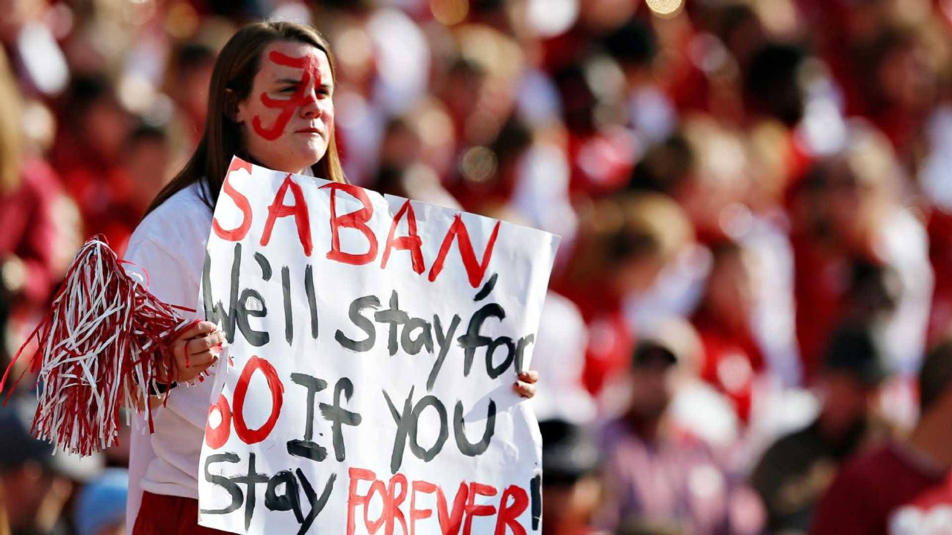 Alabama Crimson Tide Football Fan Protest