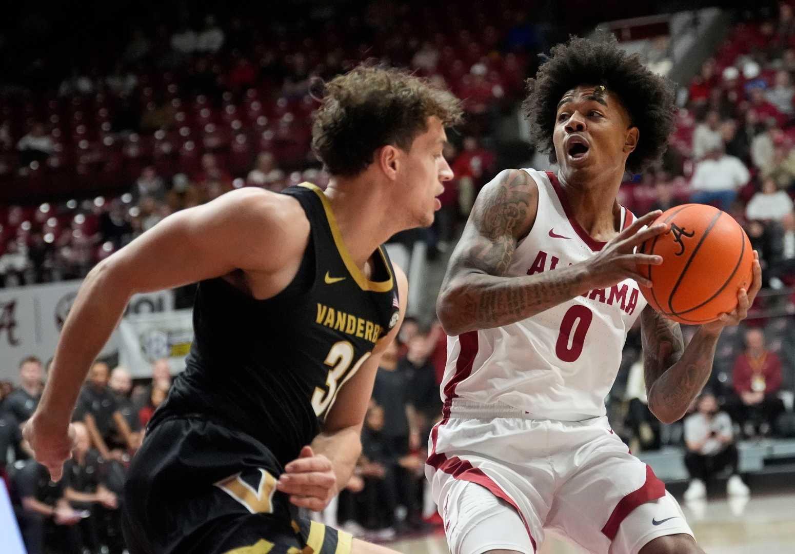 Alabama Vs Vanderbilt Basketball Game Coleman Coliseum