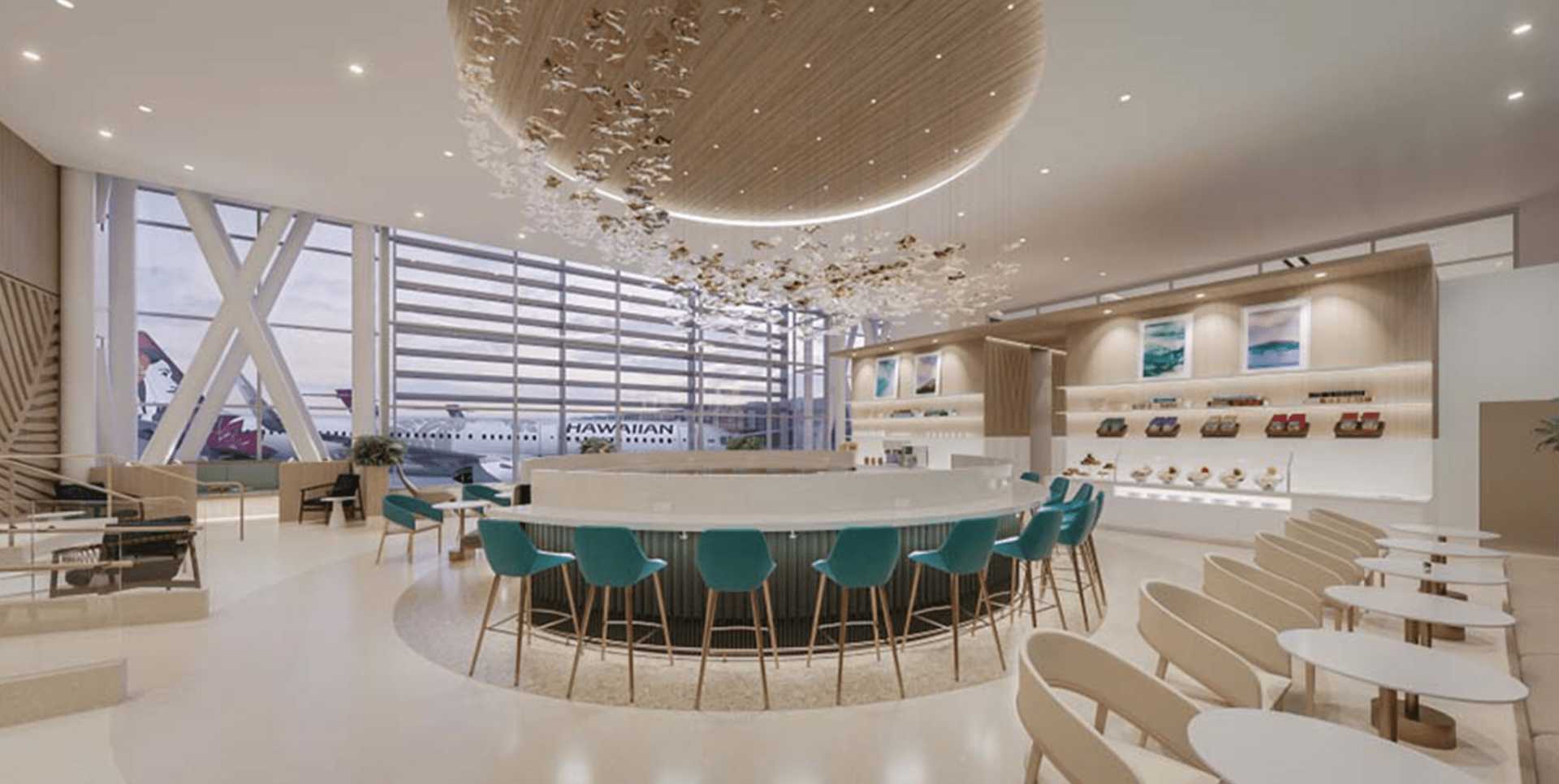 Alaska Airlines Honolulu Premium Lounge Rendering