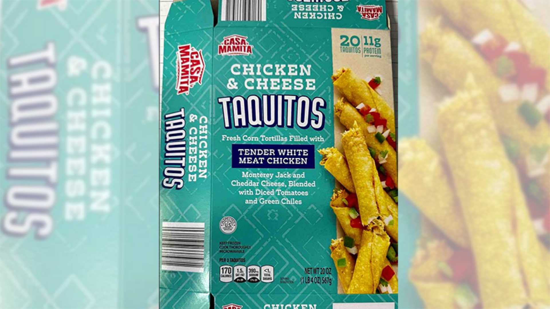 Aldi Casa Mamita Chicken & Cheese Taquitos Recall