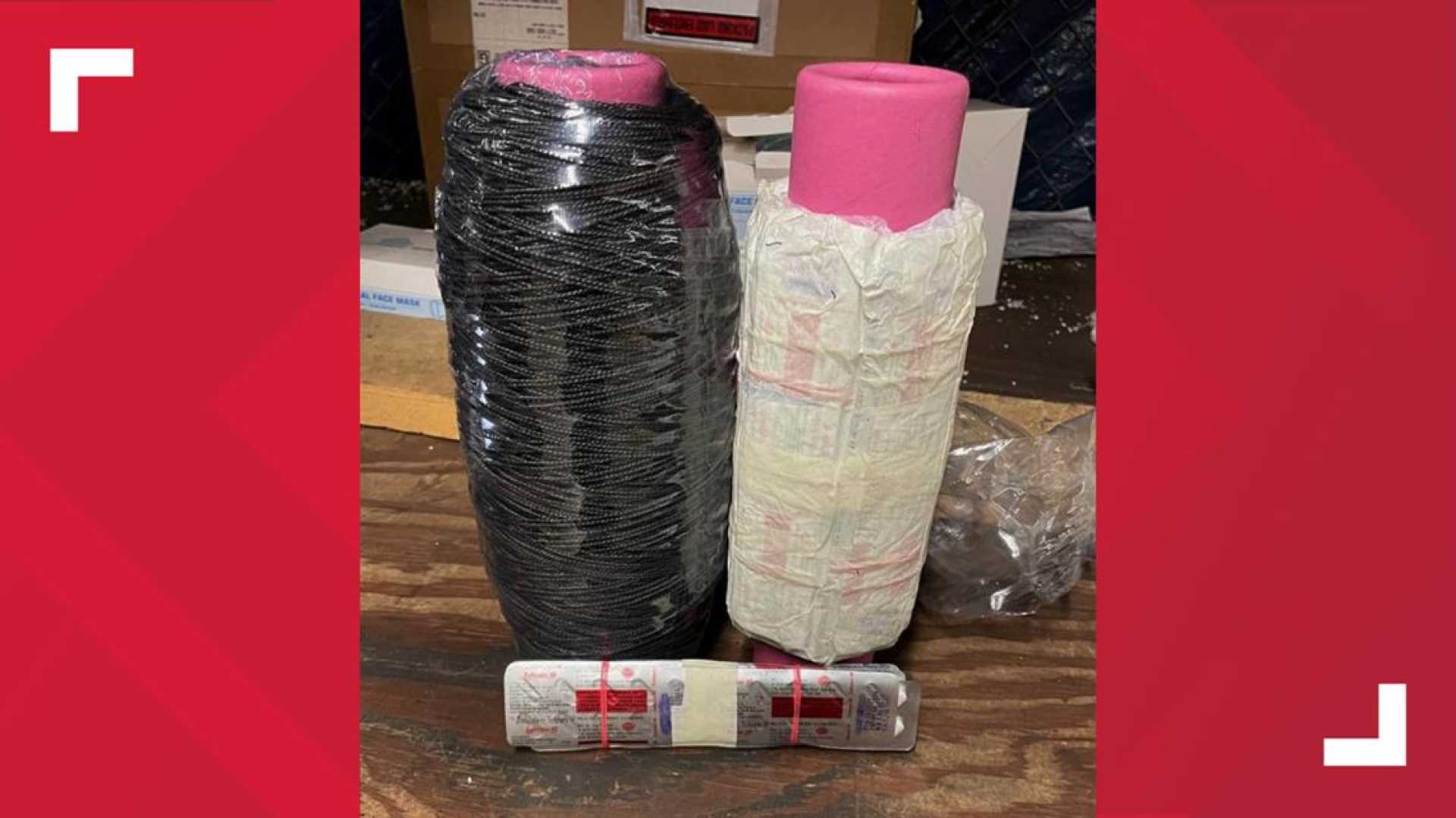 Ambien Pills Concealed In Yarn Spools