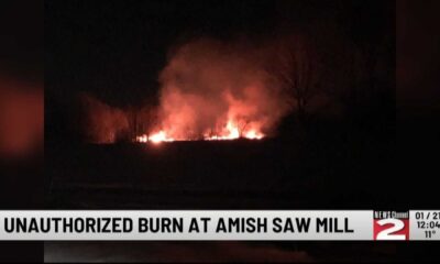 Amish Sawmill Fire Trenton New York Snow