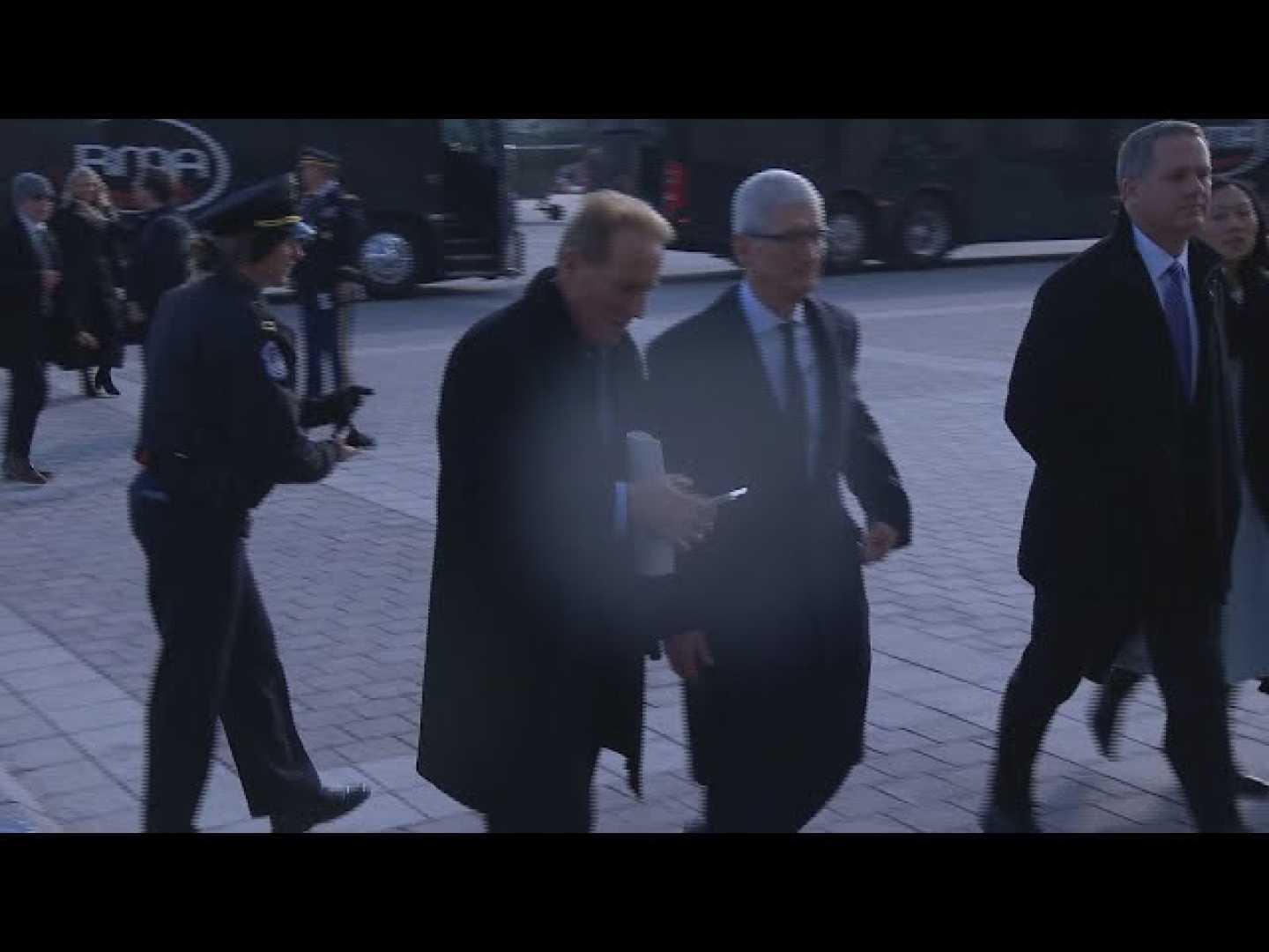 Apple Ceo Tim Cook At U.s. Capitol Inauguration