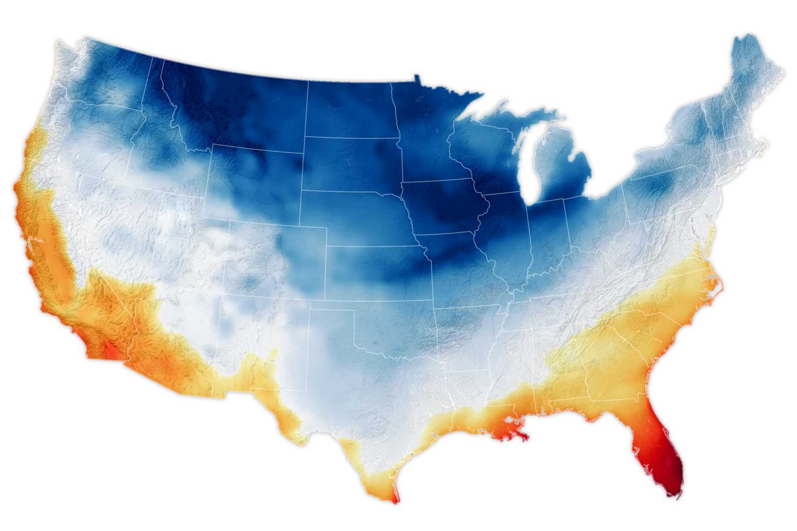 Arctic Cold Wave Map United States