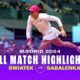 Aryna Sabalenka Iga Swiatek Tennis Match 2024