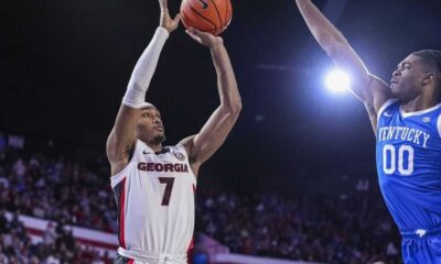 Asa Newell Georgia Basketball Game Action