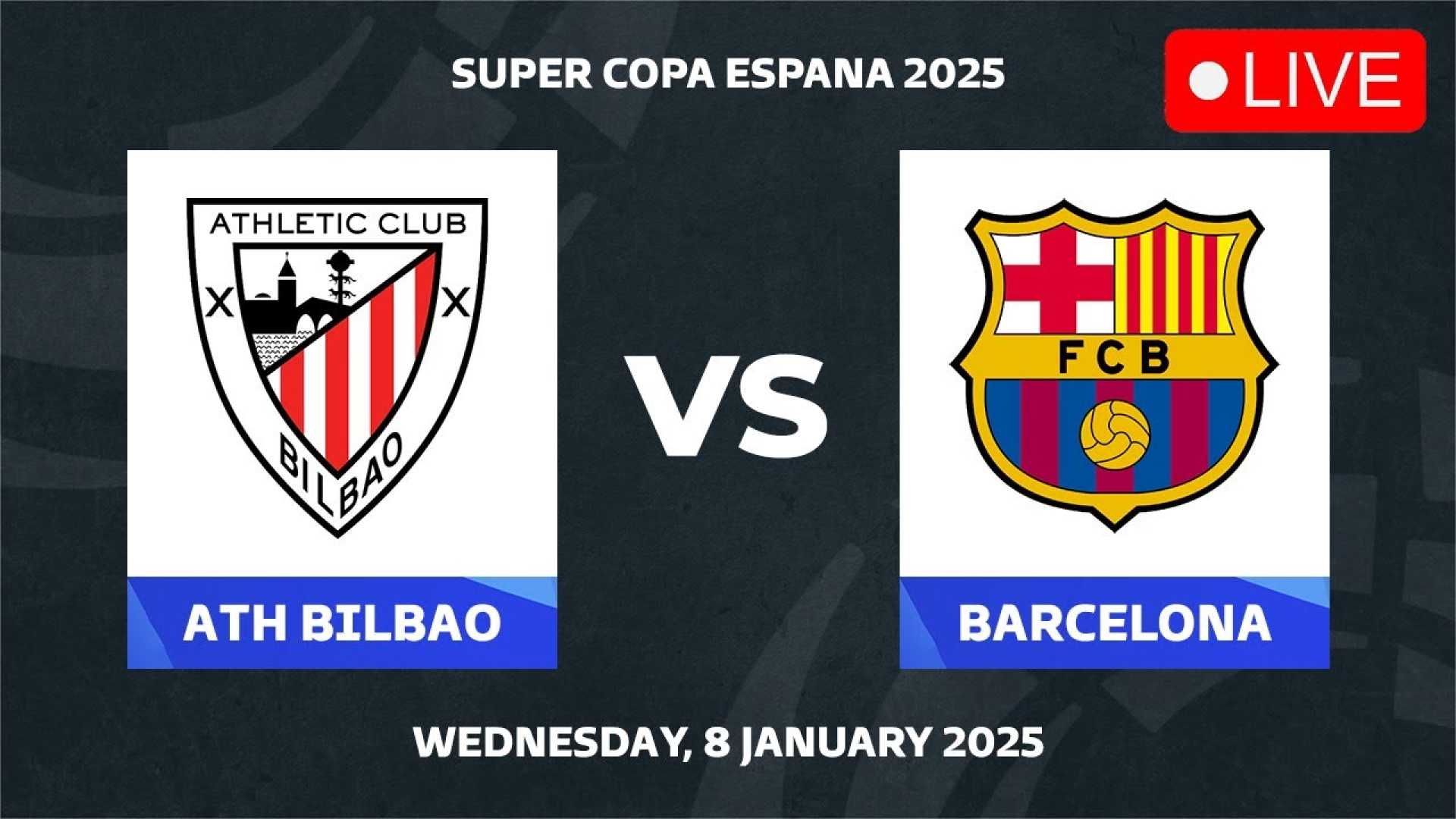 Athletic Bilbao Vs Barcelona Supercopa 2025