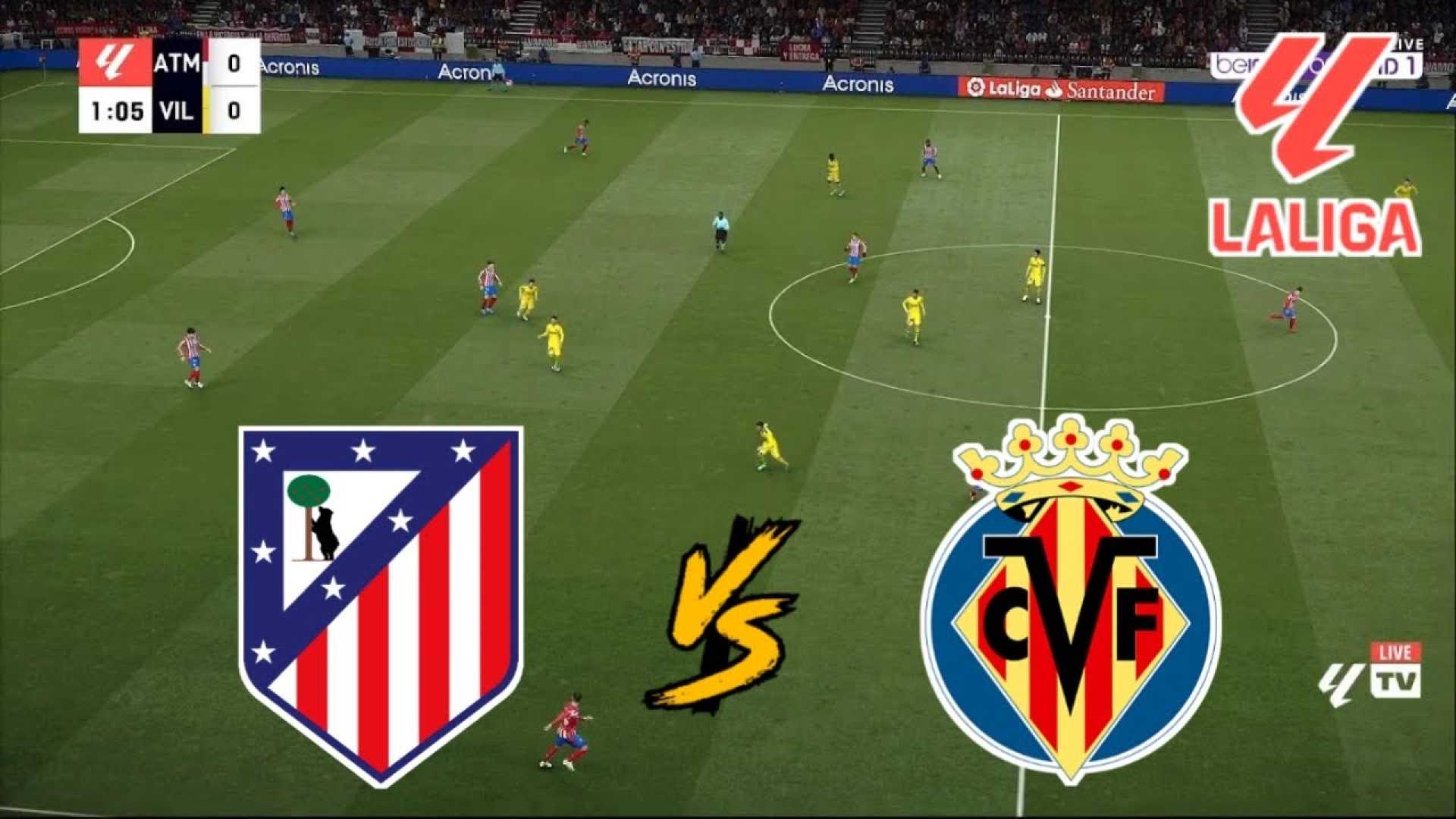 Atletico Madrid Vs Villarreal La Liga 2025