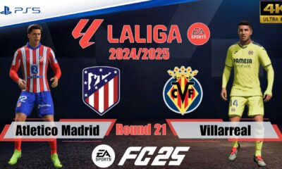 Atlético Madrid Vs Villarreal Laliga 2025 Match