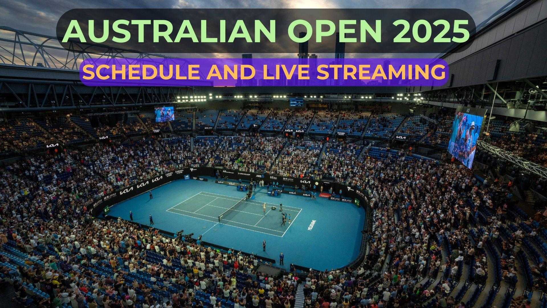 Australian Open 2025 Rod Laver Arena Tennis Match