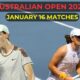 Australian Open 2025 Women's Tennis Matches