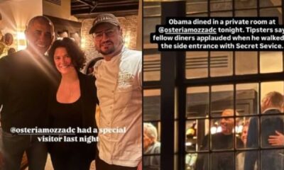 Barack Obama Osteria Mozza Dinner Washington Dc