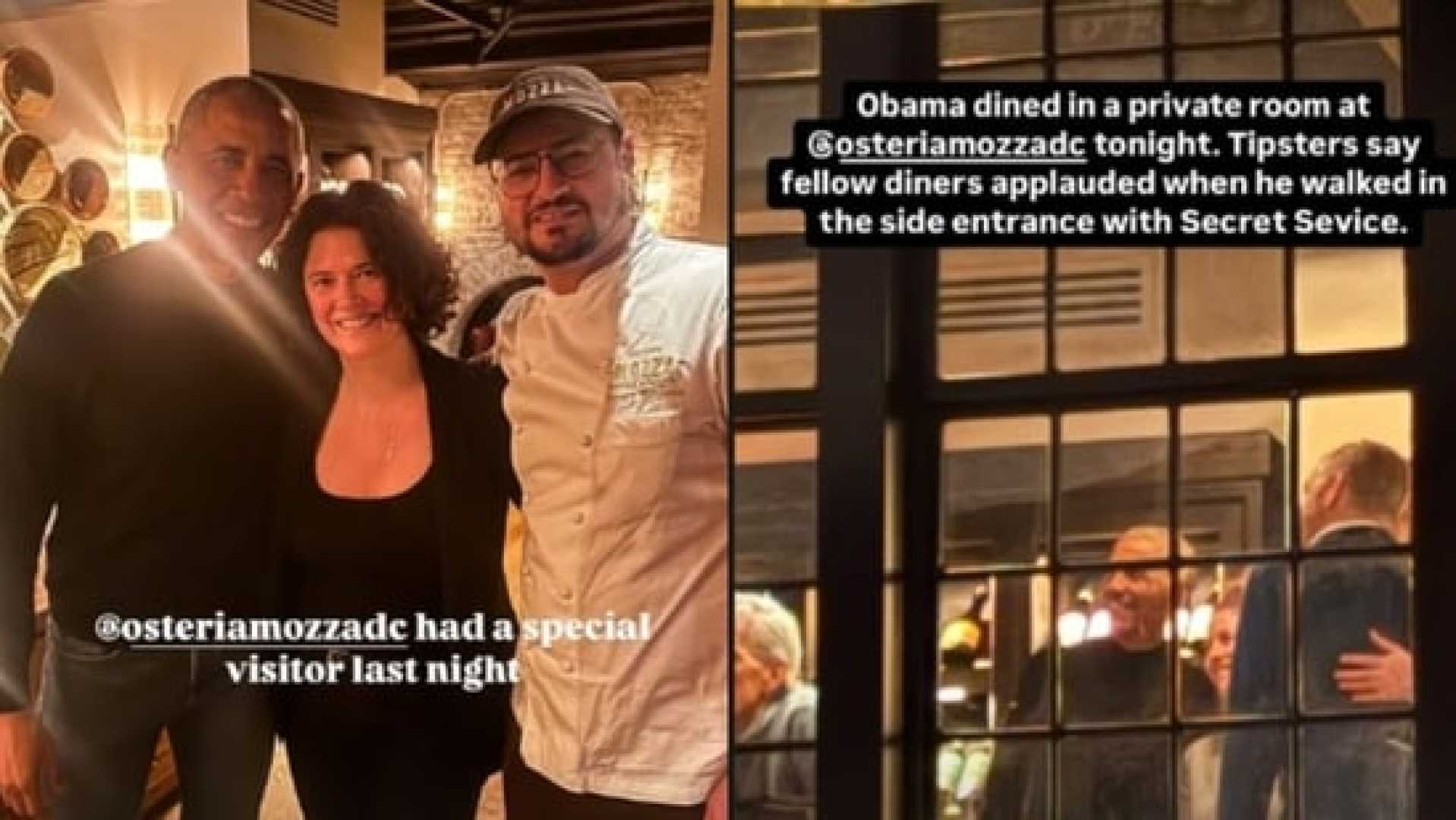 Barack Obama Osteria Mozza Dinner Washington Dc