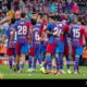 Barcelona Football Match Celebration