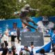 Barry Sanders Statue At Ford Field Detroit