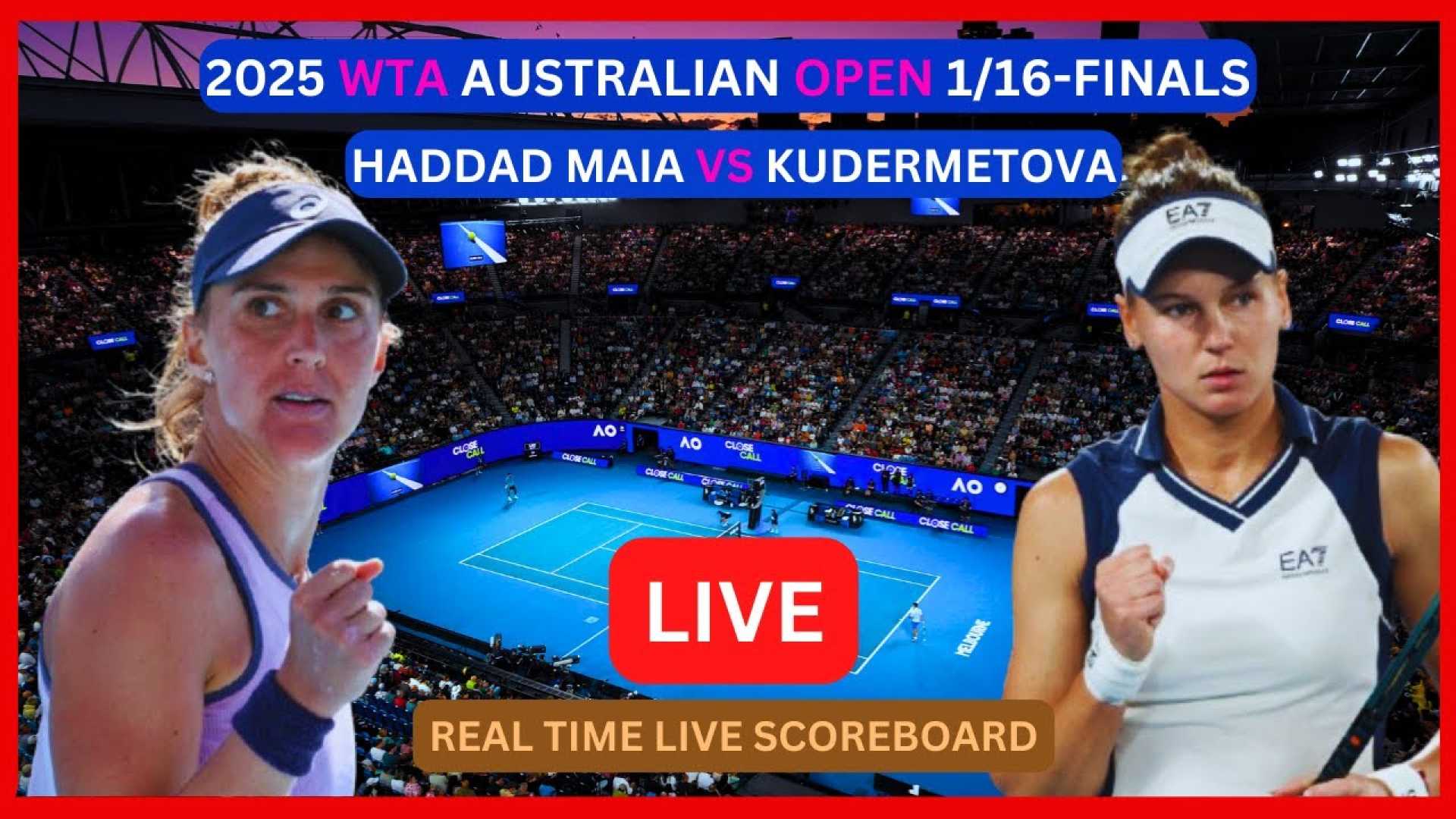 Beatriz Haddad Maia Veronika Kudermetova Australian Open 2025