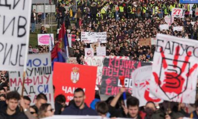 Belgrade Protest Train Station Collapse January 2025