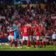 Benfica Football Team Celebrating Victory