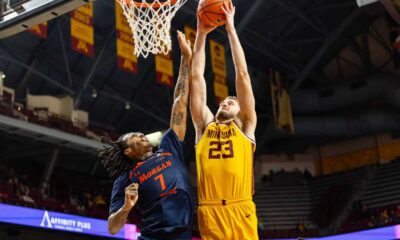 Big Ten Basketball Game Action Shot
