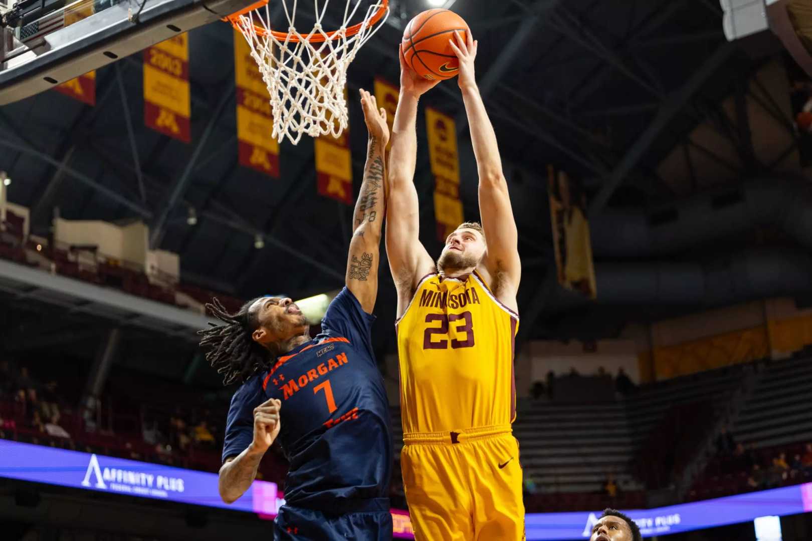 Big Ten Basketball Game Action Shot