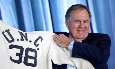 Bill Belichick Unc Contract Signing Photo