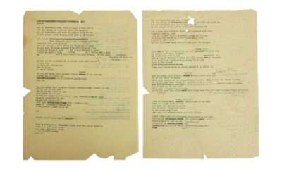 Bob Dylan Mr Tambourine Man Handwritten Lyrics