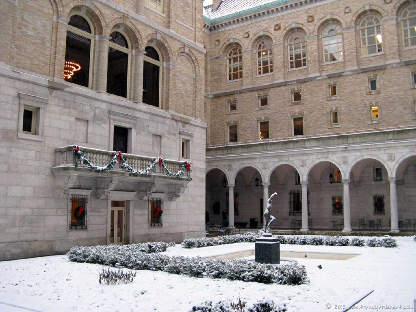 Boston Public Library Copley Square Winter