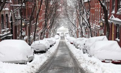 Boston Winter Weather Windy Cold Streets