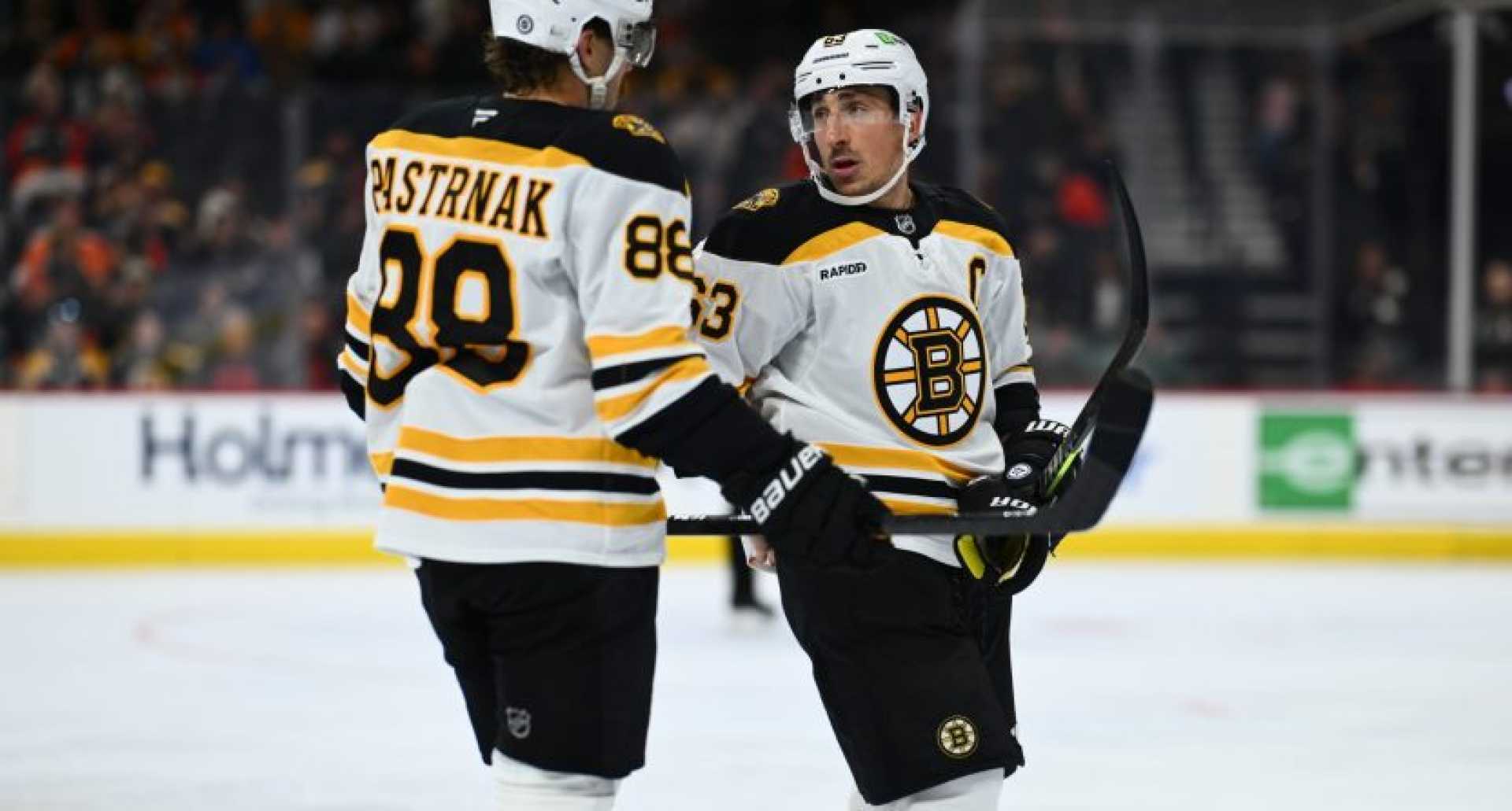 Brad Marchand David Pastrnak Bruins Practice