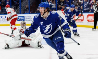 Brayden Point Tampa Bay Lightning Game Action