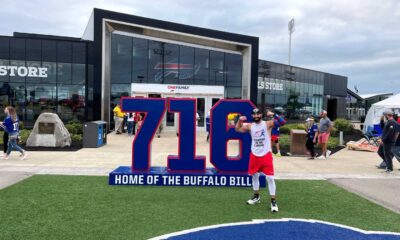 Brian Goldsmith Running To Highmark Stadium Buffalo