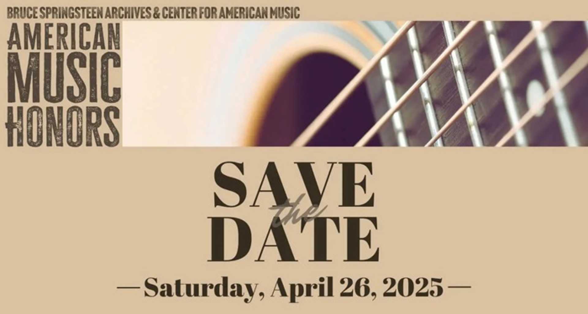 Bruce Springsteen Archives American Music Honors 2025