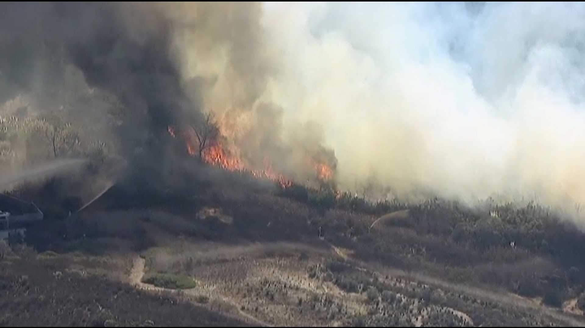 Brush Fire Poway San Diego County