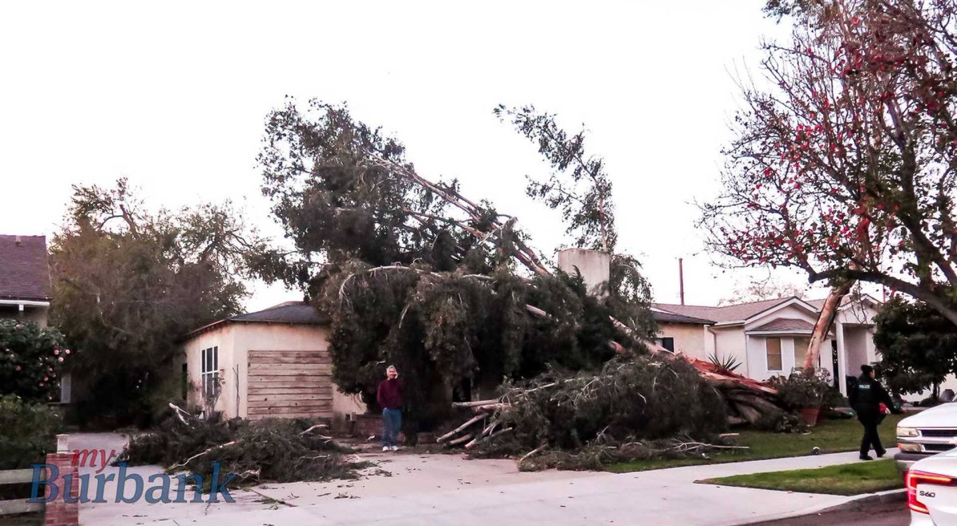 Burbank Hurricane Wind Damage 2025