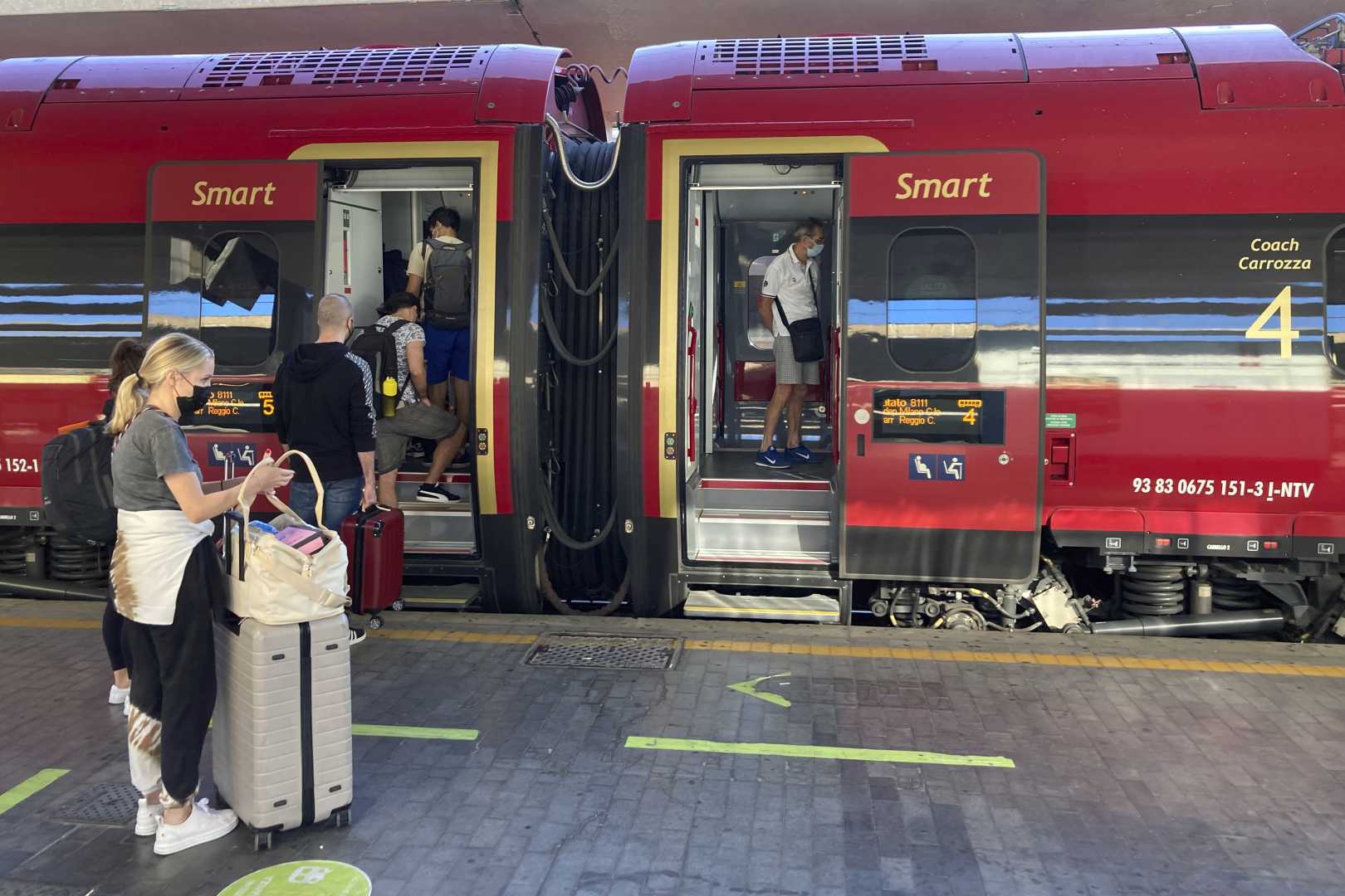 Calabria High Speed Rail Protest Rome