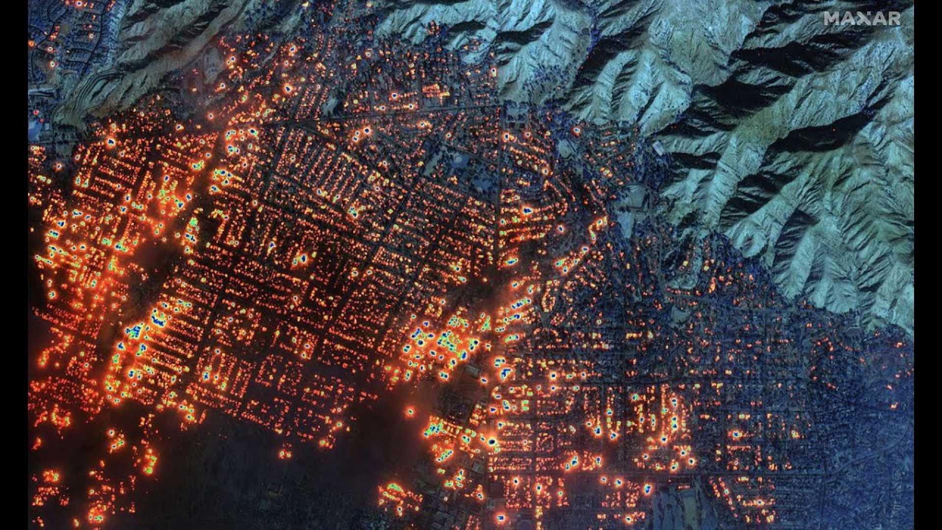 California Wildfires 2025 Aerial View