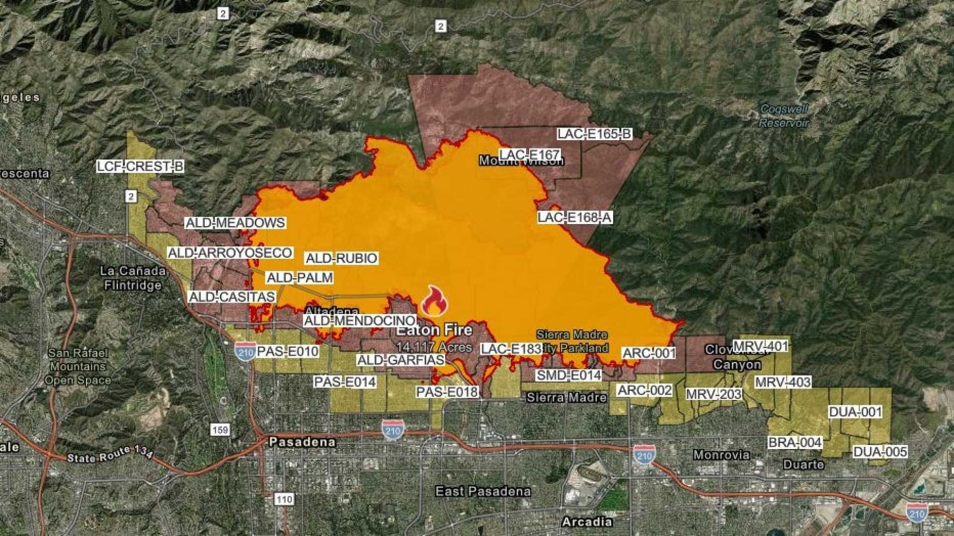 California Wildfires 2025 Eaton Fire Damage