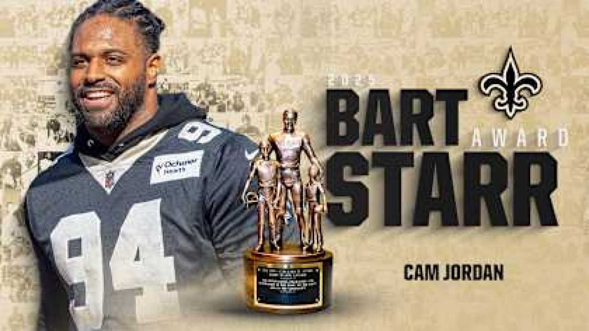 Cam Jordan New Orleans Saints Bart Starr Award 2025