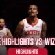 Cam Whitmore Rockets Wizards Game Highlights 2025