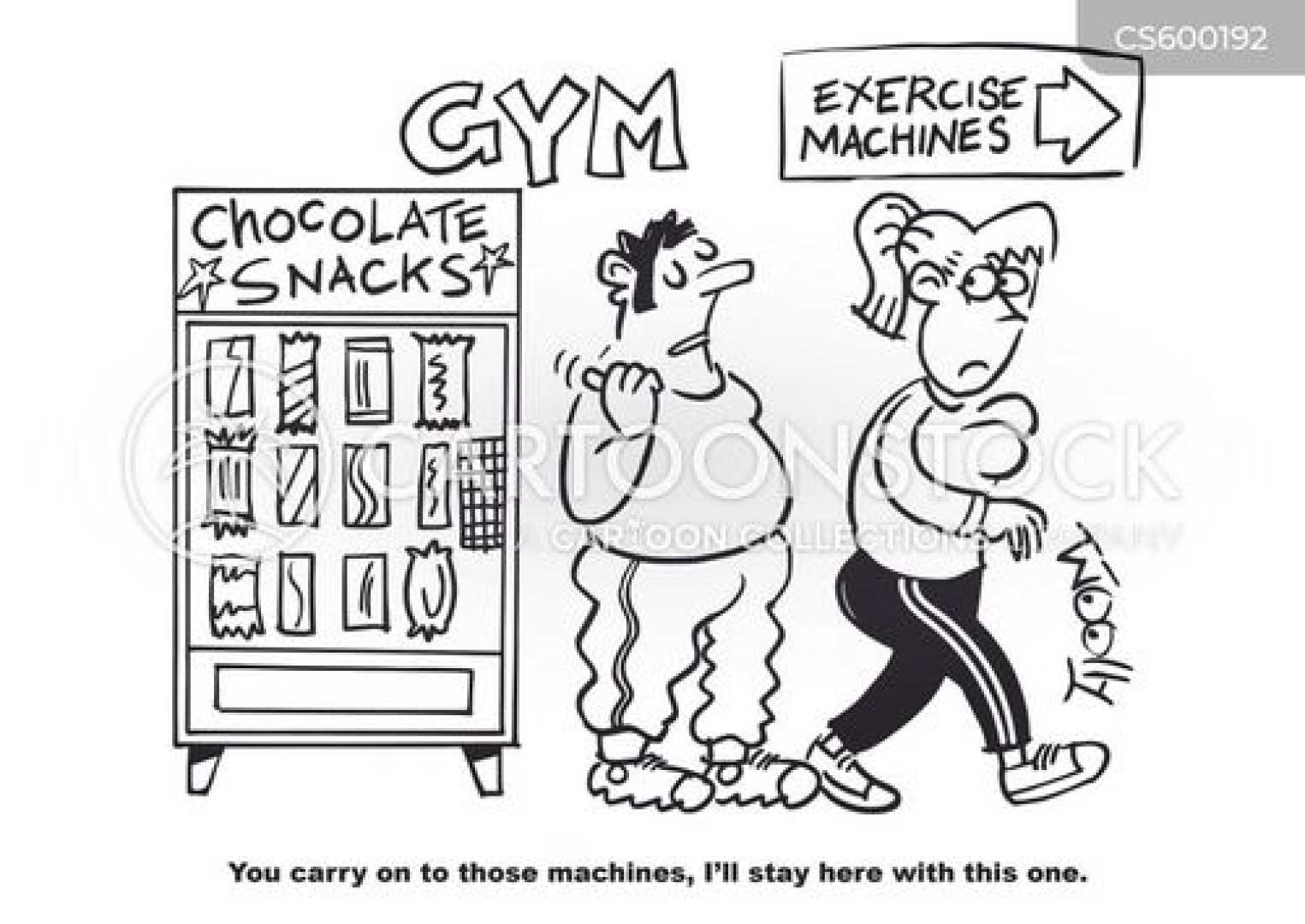 Cardio Exercise Motivation Comic Illustration