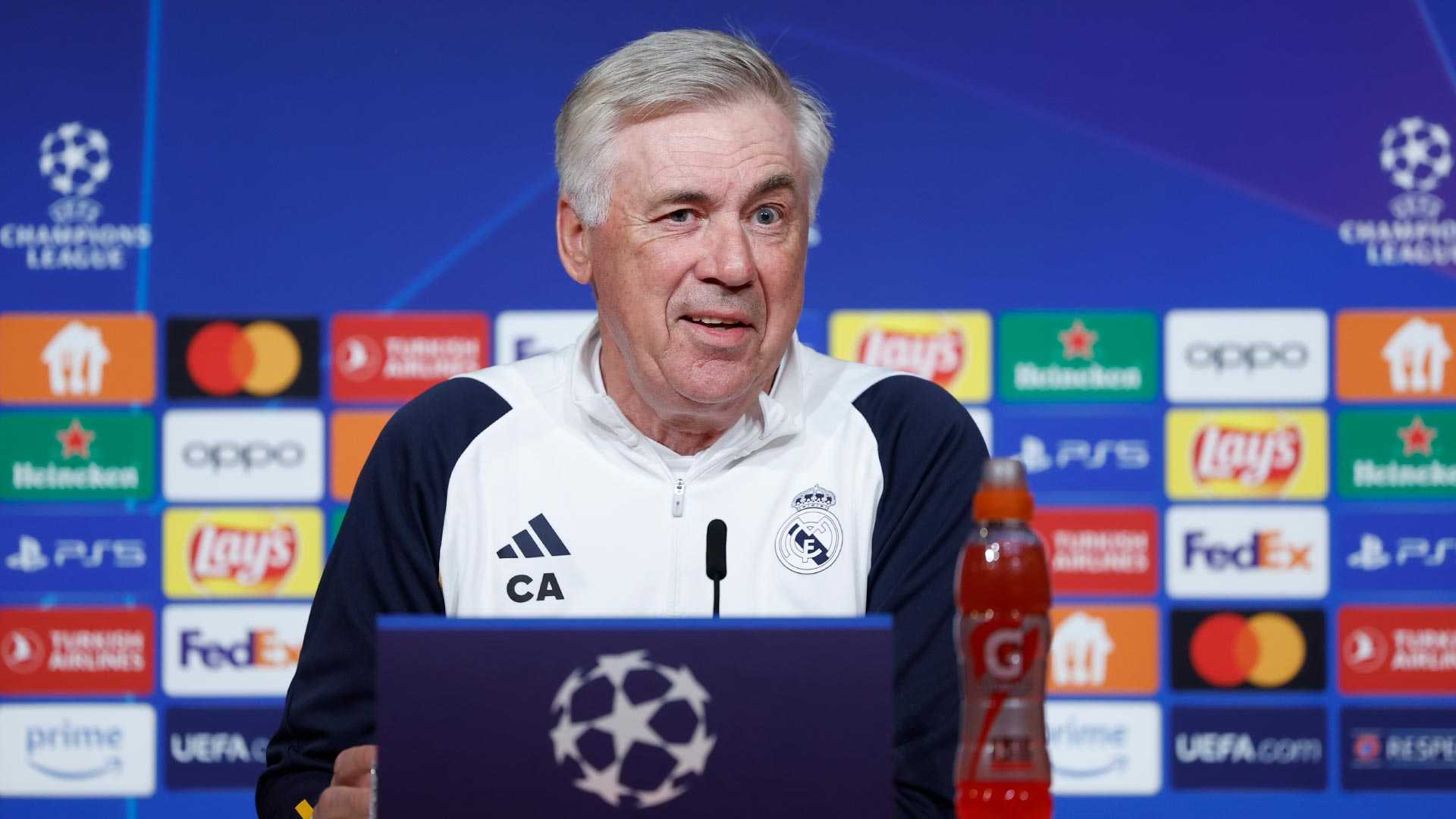 Carlo Ancelotti Real Madrid Champions League Press Conference