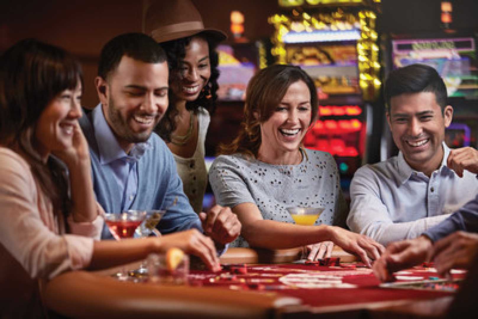 Carnival Cruise Line Game Room With Passengers Playing Cards