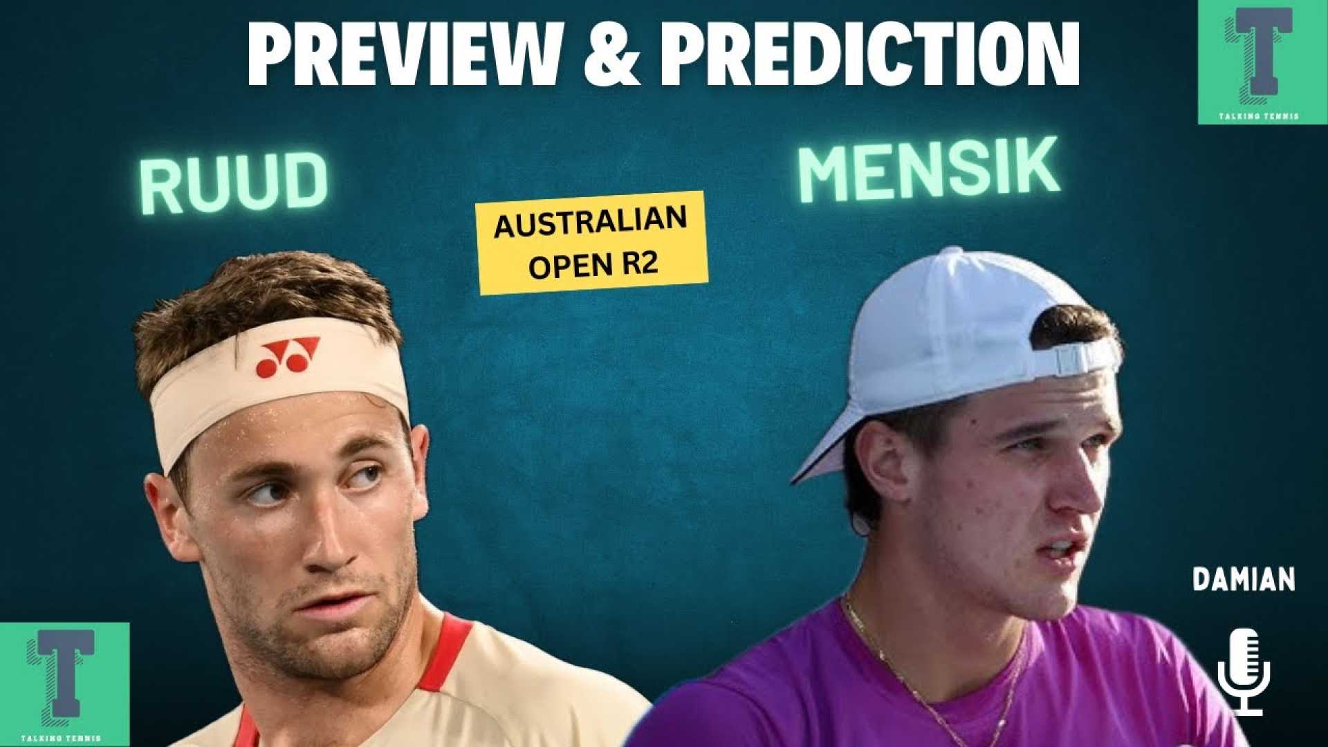 Casper Ruud Vs Jakub Mensik Australian Open 2025