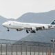 Cathay Pacific Cargo Plane At Hong Kong Airport