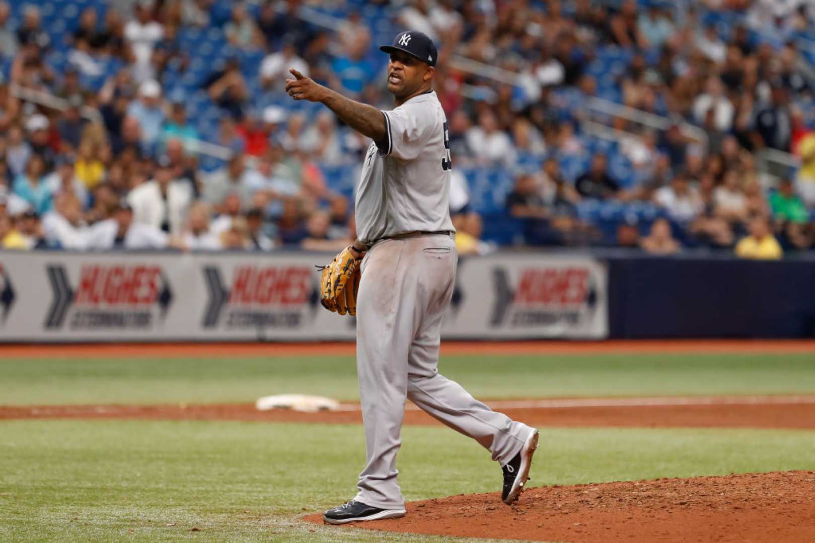 Cc Sabathia Yankees 2018 Ejection Tropicana Field