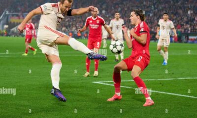 Champions League Football Match 2025 Action Shot