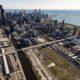 Chicago South Loop Vacant Land Aerial View